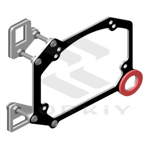 136 - Переходные рамки для Mazda 6 GH дорест. (2007-2009)
