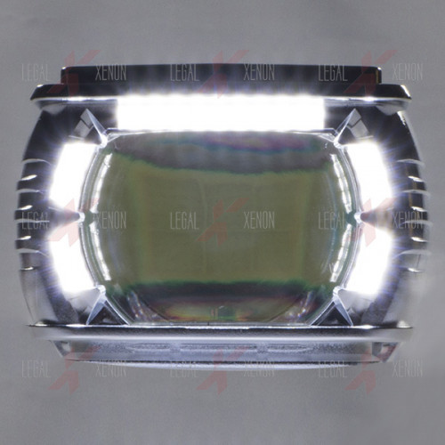 я Уценка! LED линзы дальнего света Aozoom ALPS-02 (ДХО + Поворот) гарантия 1 месяц